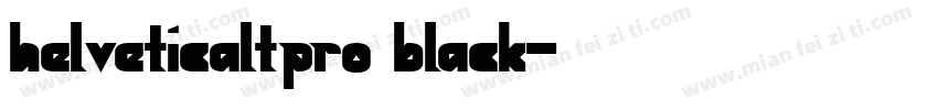 helveticaltpro black字体转换